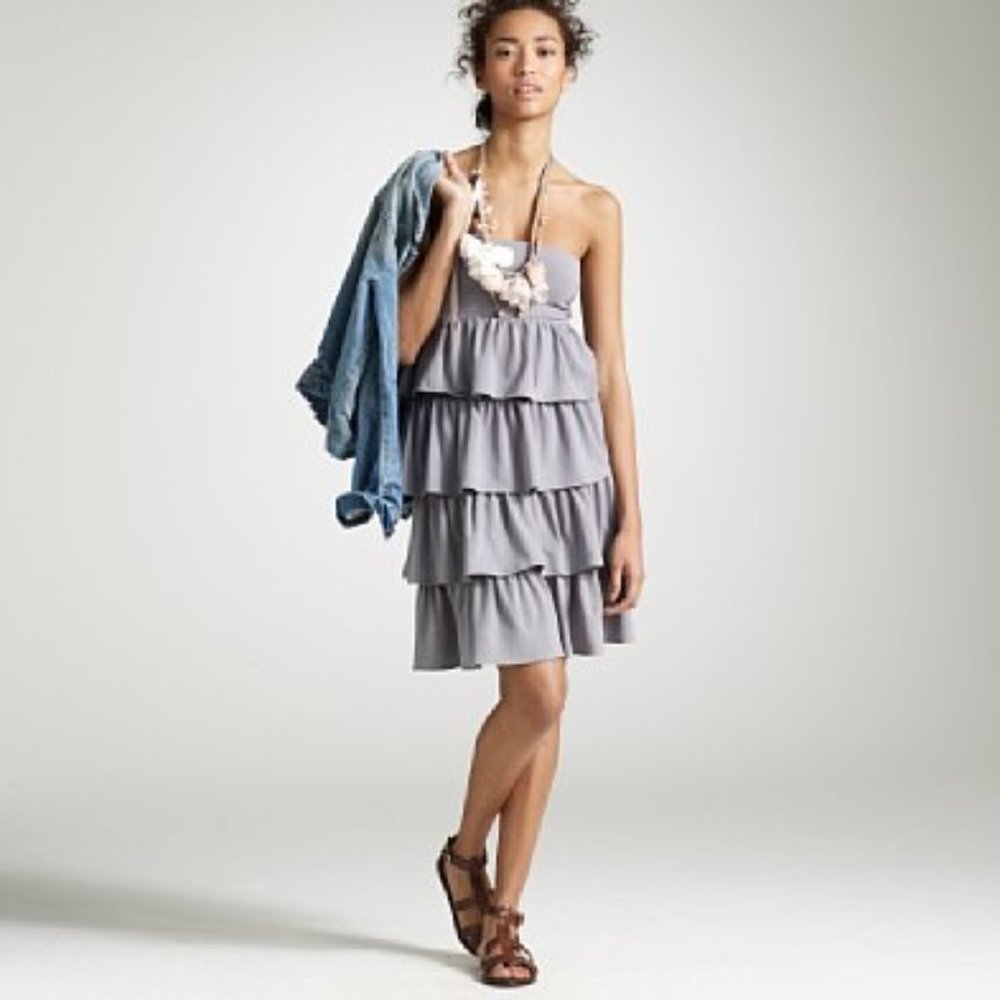 J. Crew Factory Gabriella dress NWT ~ Navy - Picture 2 of 2